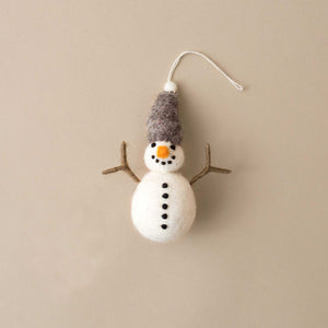 felted-snowman-ornament-with-grey-hat