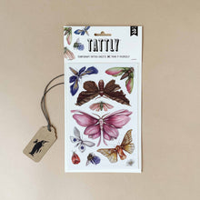 Load image into Gallery viewer, flower-petal-insect-temporary-tattoo-sheet