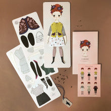 Load image into Gallery viewer, florence-paper-doll-kit-with-punch-out-outfit-cards