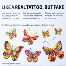 Load image into Gallery viewer, Fluttering Colors Temporary Tattoo Set - Accessories - pucciManuli
