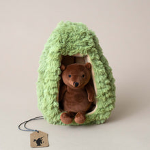 Load image into Gallery viewer, bear-stuffed-animal-in-green-tree