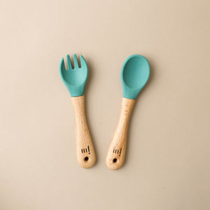 wooden-silicone-feeding-set-teal-color