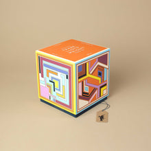 Load image into Gallery viewer, frank-lloyd-wright-textile-blocks-set-of-4-puzzles box