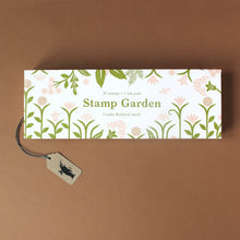 Load image into Gallery viewer, garden-stamp-set-box-with-green-and-pink-florals