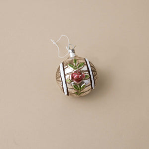 german-glass-ornamnet-silver-ball-with-rose-and-vine-design