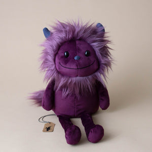 gibbles-monster-bright-plum-stuffed-animal-with-fuzzy-mane