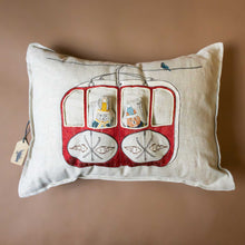 Load image into Gallery viewer, Embroidered Pocket Pillow | Gondola Ski Lift
