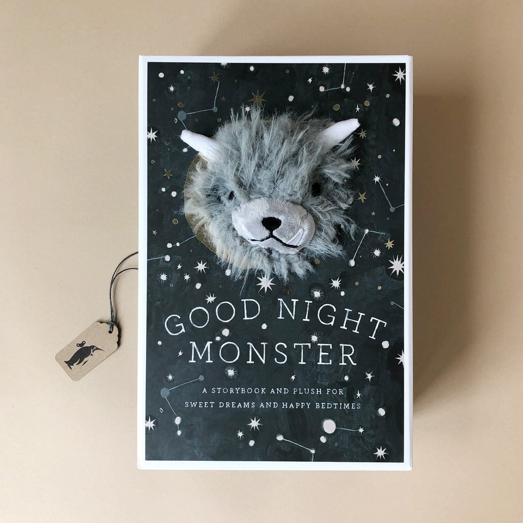 good-night-monster-gift-set-with-grey-monster-and-horns-sticking-out-of-a-box-with-star-background