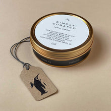 Load image into Gallery viewer, gold-and-black-tin-travel-candle