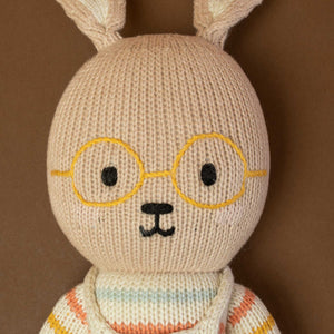 hand-knit-beige-bunny-face-detail-with-ochre-glasses