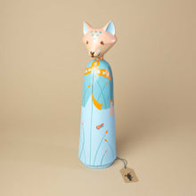 Load image into Gallery viewer,    hand-painted-blue-and-orange-coin-bank-monsieur-renard