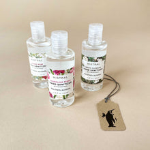 Load image into Gallery viewer, three-small-hand-sanitizer-gel-bottles