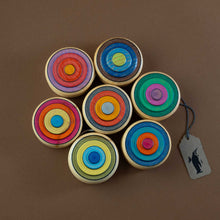 Load image into Gallery viewer, harlequ-in-wooden-yo-yo-free-wheel-4-colored-yo-yo