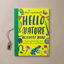 Load image into Gallery viewer, Green-illustrated-front-cover-hello-nature-activity-book