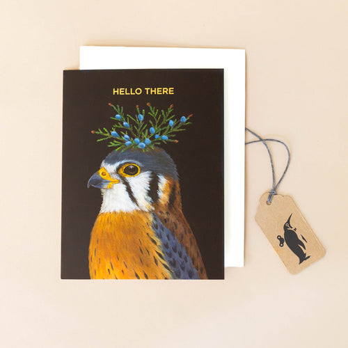 Hello There Kestral Greeting Card
