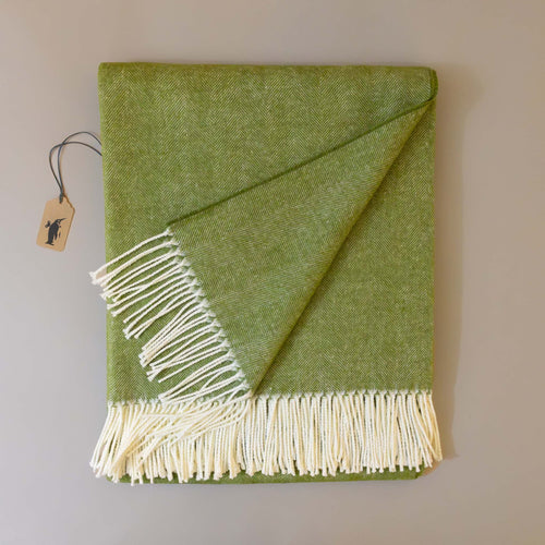 Herringbone Throw Blanket | Fern
