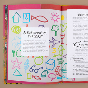 open-book-showing-one-page-about-how-to-create-a-personality-portrait
