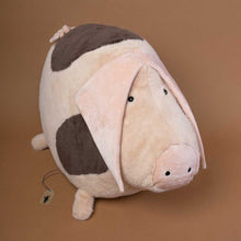 Load image into Gallery viewer, big-pink-pig-with-long-ears-and-brown-spots