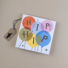 Load image into Gallery viewer,    hip-hip-hooray-pop-up-greeting-card-multi-colored-balloons