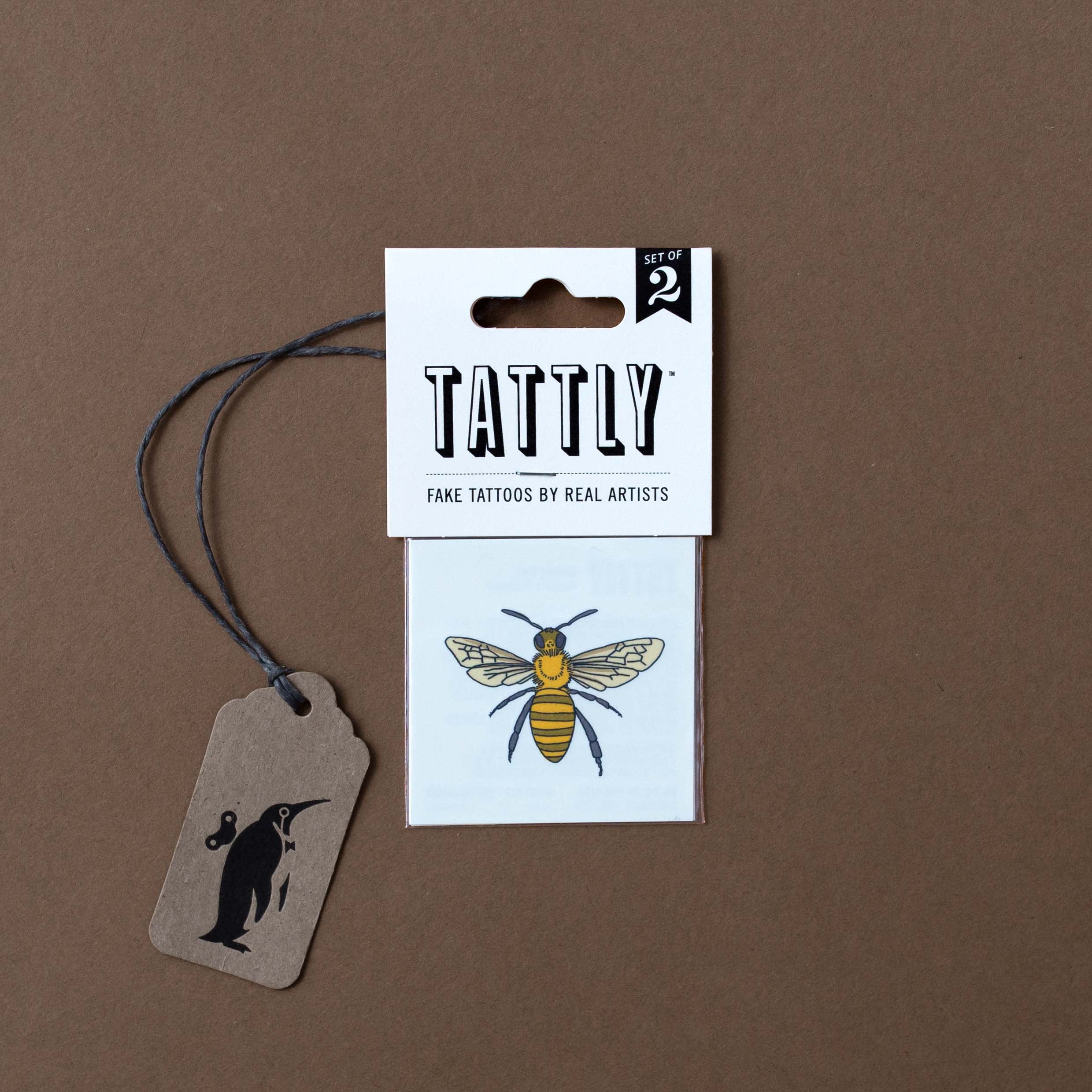 illustrated-honey-bee-temporary-tattoo-pair