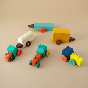 bright-color-tractor-building-set-showing-different-configurations