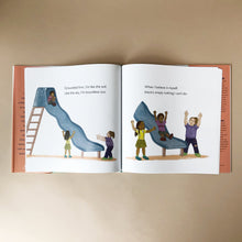 Load image into Gallery viewer, i-believe-i-can-interior-page-illustrated-with-children-on-a-slide