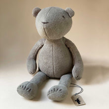 Load image into Gallery viewer, taupe-bear-plush-with-embroidered-details