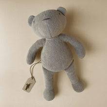 Load image into Gallery viewer, grey-bear-plush-laid-on-back
