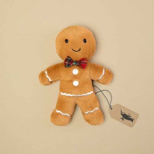 jolly-gingerbread-fred-2023-with-red-tartan-bowtie
