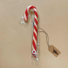 Load image into Gallery viewer, white-yellow-and-red-striped-mint-candy-cane