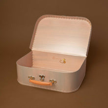Load image into Gallery viewer, detail-of-suitcase-showing-the-pink-grey-inside