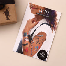 Load image into Gallery viewer, kids-mix-tattoo-sheets-in-packaging