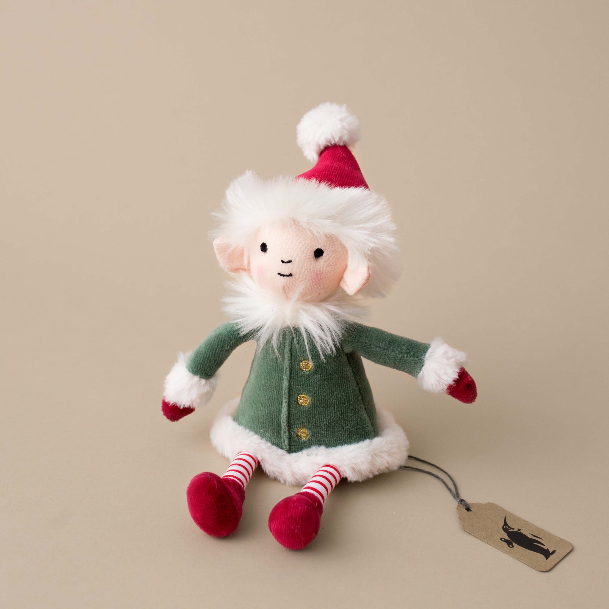 Leffy Elf Lutin de Noël Grande Peluche Jellycat (48cm)