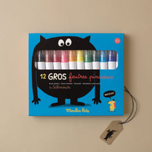 Load image into Gallery viewer, Les Schmouks Jumbo Brush Marker Set - Arts &amp; Crafts - pucciManuli