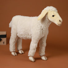 Load image into Gallery viewer, standing-lamb-white-realistic-stuffed-animal