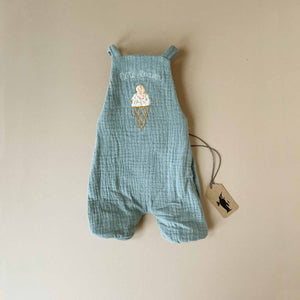 Size 4 Outfit | Light Blue Ice Cream Overalls - Dolls & Doll Accessories - pucciManuli
