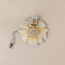 Load image into Gallery viewer, little-embroidered-pocket-pillow--bee-mine-sunflower
