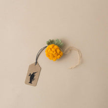 Load image into Gallery viewer, little-felt-flower-topper-orange-marigold-with-twine-hanging-loop
