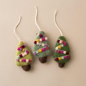 Little Felted Tree Ornament | Sage - Christmas - pucciManuli