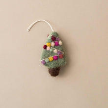 Load image into Gallery viewer, Little Felted Tree Ornament | Sage - Christmas - pucciManuli