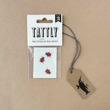 Load image into Gallery viewer, Little Ladybugs Temporary Tattoo Pair