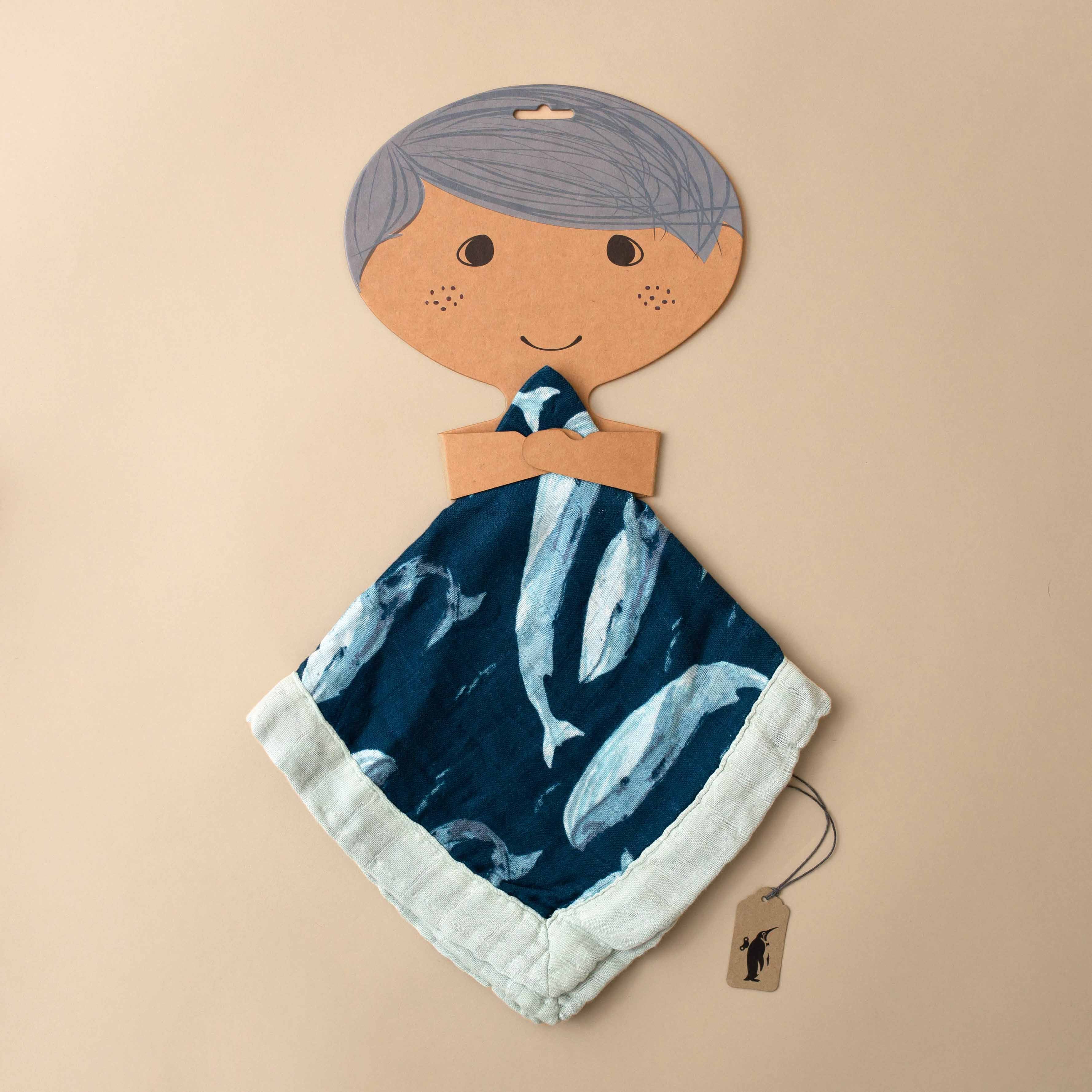 Little Lovie | Blue Whale - Baby (Lovies/Swaddles) - pucciManuli