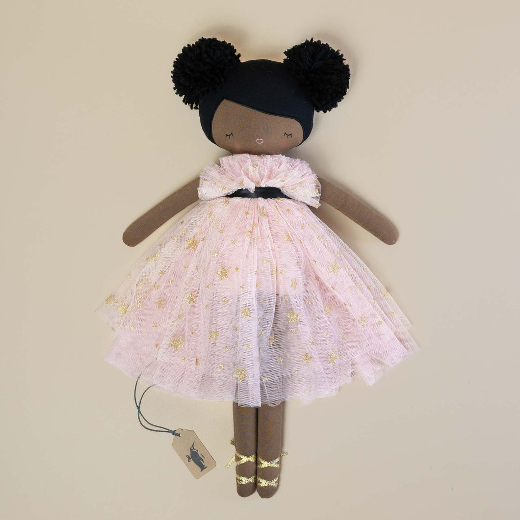 brown-doll-with-black-hair-and-pink-tule-dress