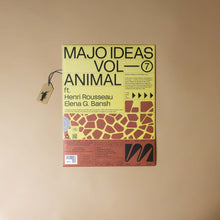 Load image into Gallery viewer, majo-ideas-sticker-based-art-kit-animal-with-giraffee-print-on-front