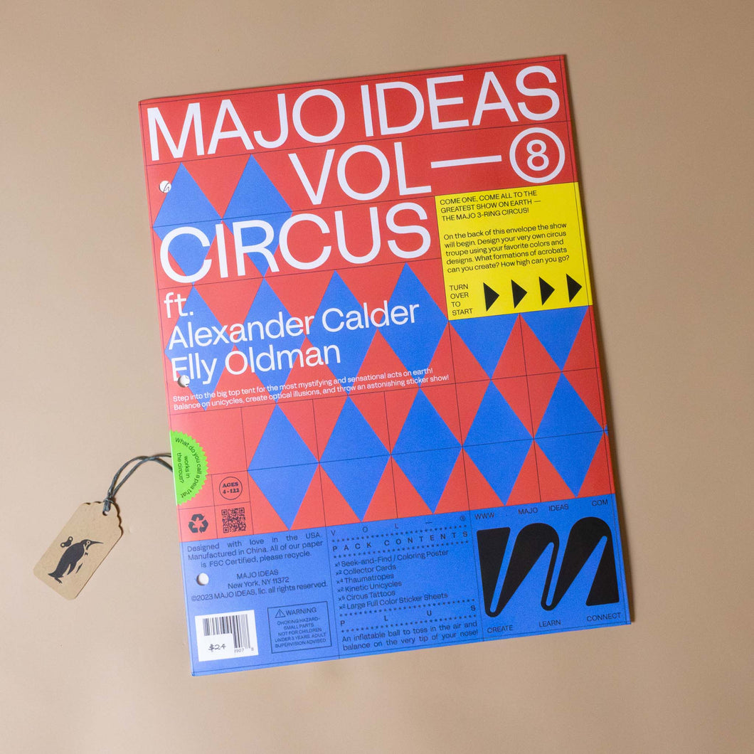 majo-ideas-sticker-based-art-kit-circus-blue-red-harlequin-pattern-cover