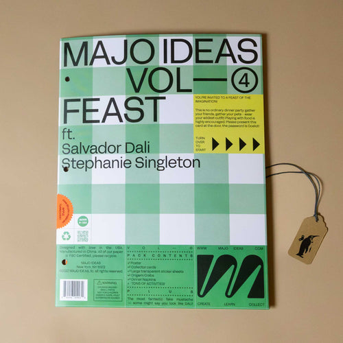 majo-ideas-sticker-based-art-kit-feast-green-and-white-checked-cover