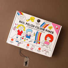 Load image into Gallery viewer, nail-polish-kit-in-white-box-with-illustrated-children-and-rainbow