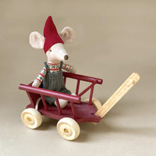 Load image into Gallery viewer, Matchbox Mouse Accessories | Wagon - Red - Dolls &amp; Doll Accessories - pucciManuli