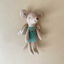 Load image into Gallery viewer, matchbox-mouse-little-sister-with-fairy-wings-seafoam