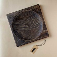 Load image into Gallery viewer, medium-wooden-spinning-top-base-black-oak
